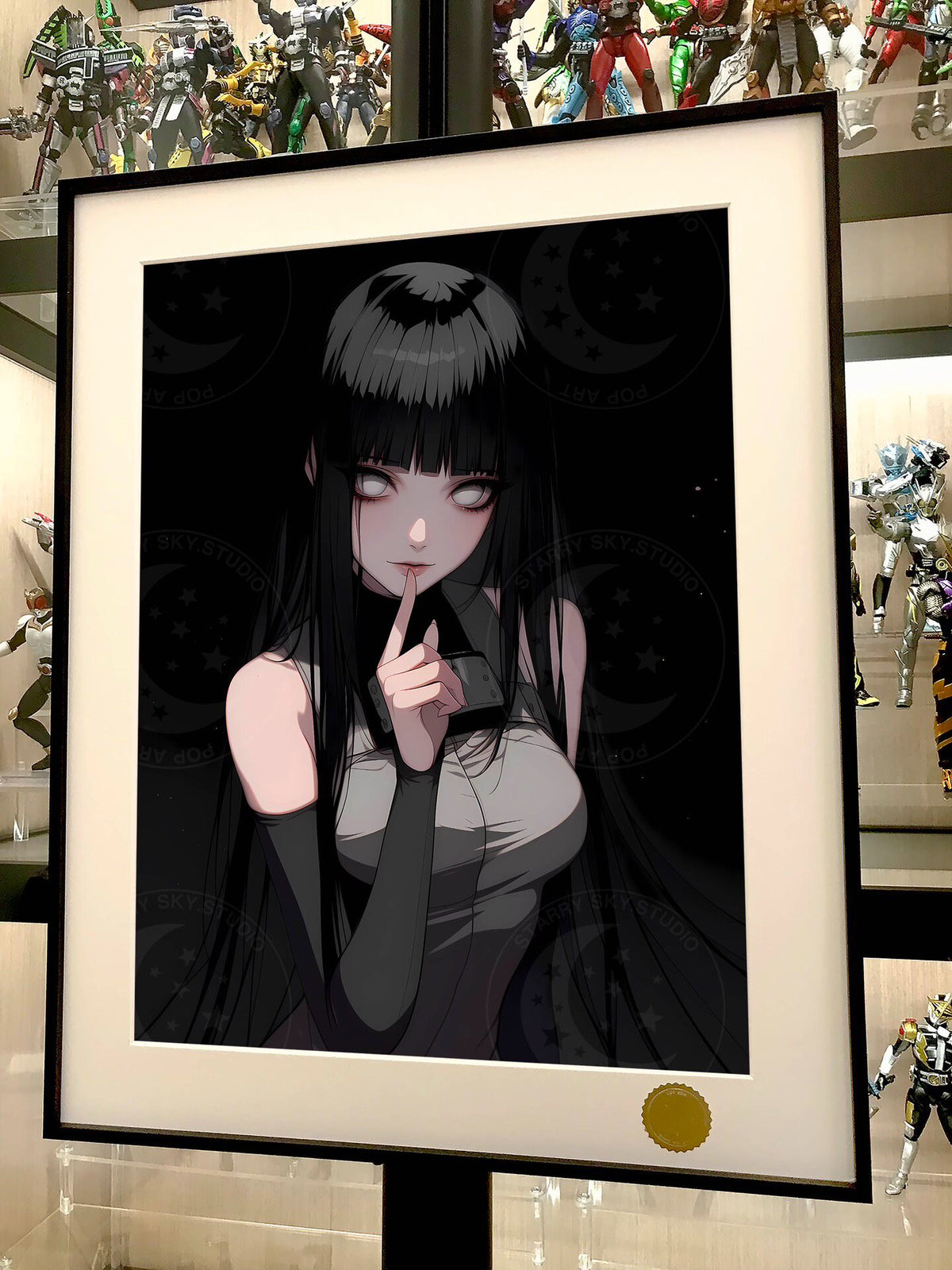 Hinata Anime Portrait Framed Art 44x55cm