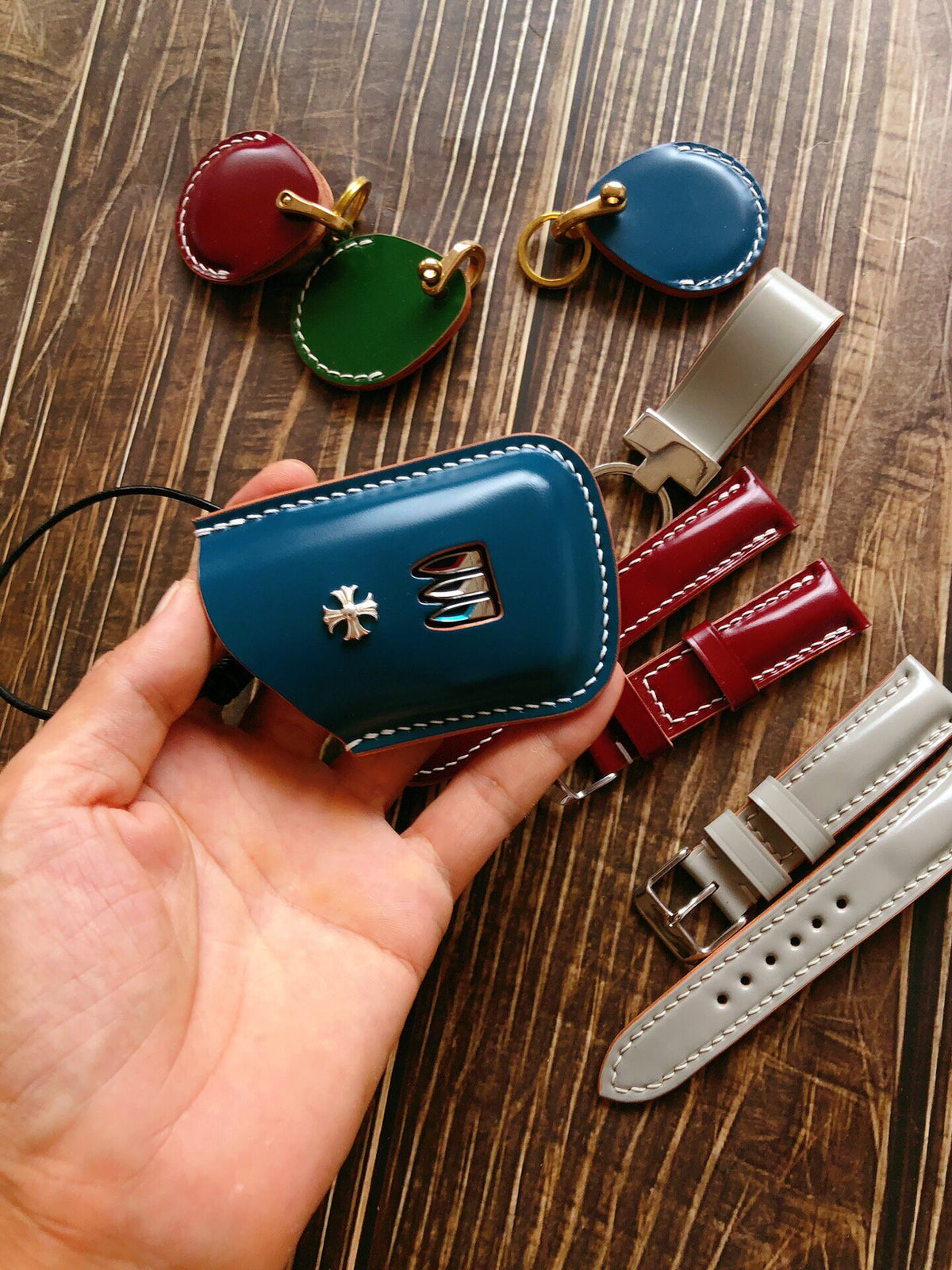 Buick Leather Key Case Shell Cordovan