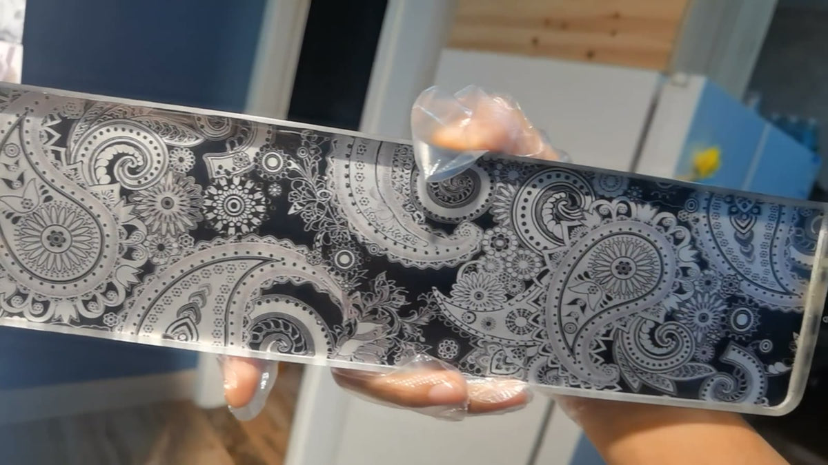 Resin Paisley Keyboard Wrist Rest