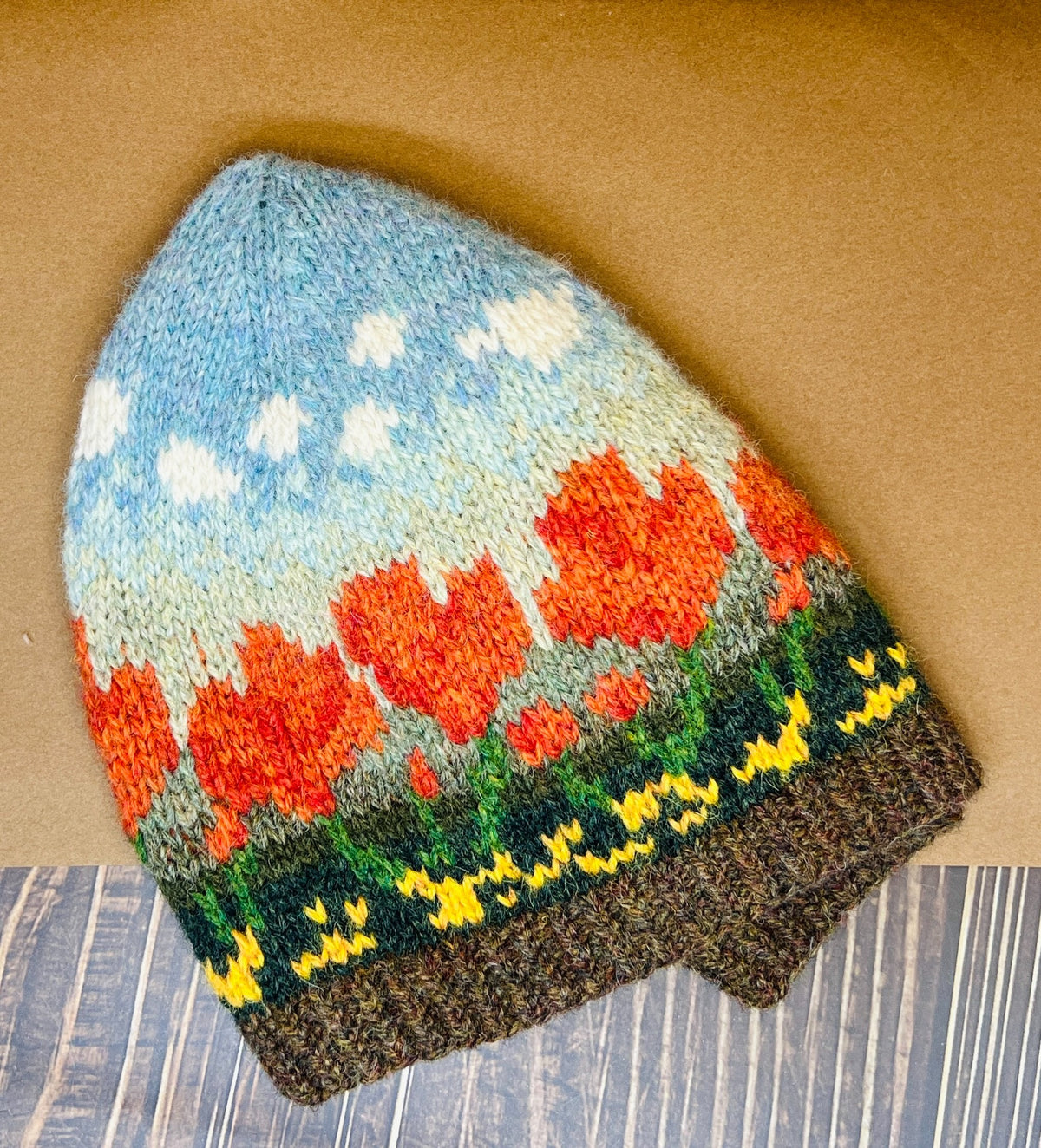 Shetland Wool Fair Isle Beanie Hat