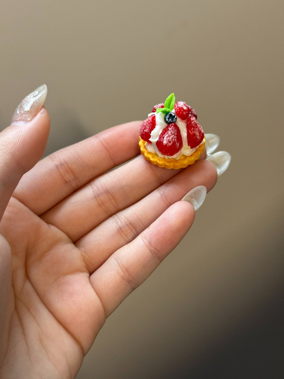Miniature Fruit Tart Charm 2.5cm