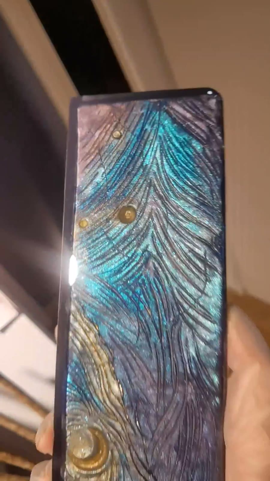 Starry Night Keyboard Hand Rest Clay Resin