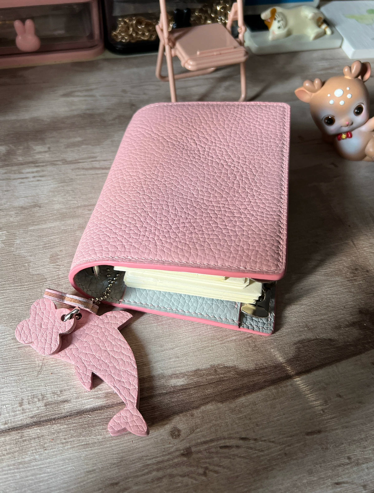 Rosaes Togo Leder A8 Drei-Ring Planner-Einband