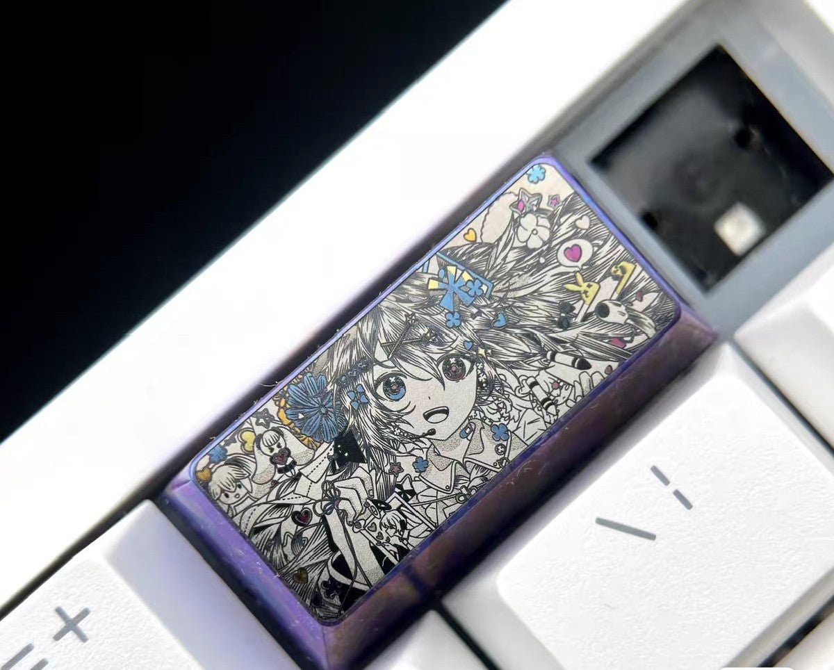 Hatsune Miku Titanium Alloy 2U R4 Keycap