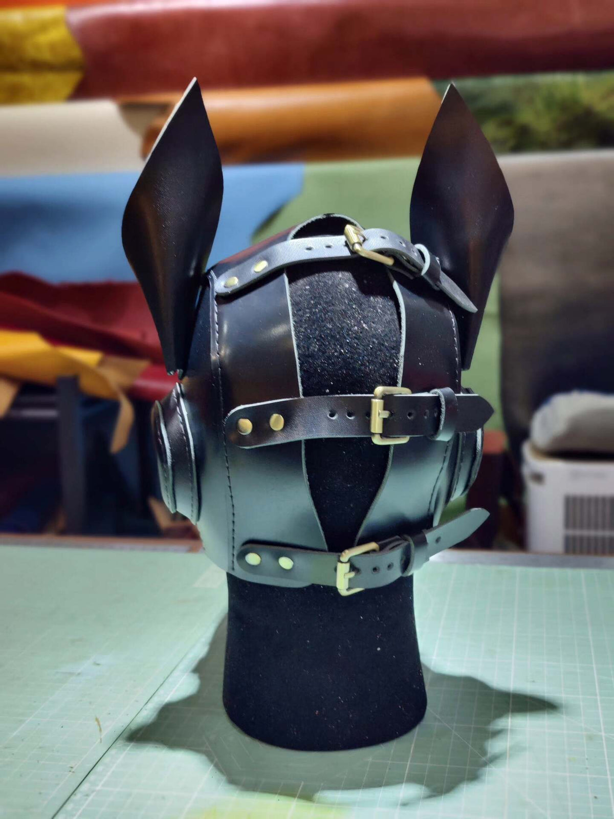 Handcrafted Leather Dog Mask