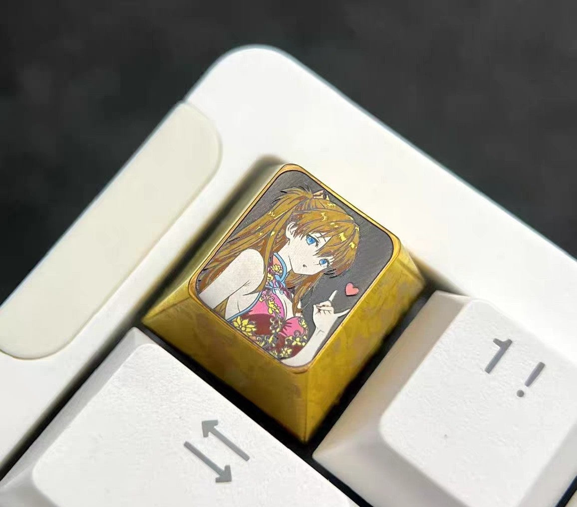 Titanium Alloy Asuka 1u Artisan Keycap