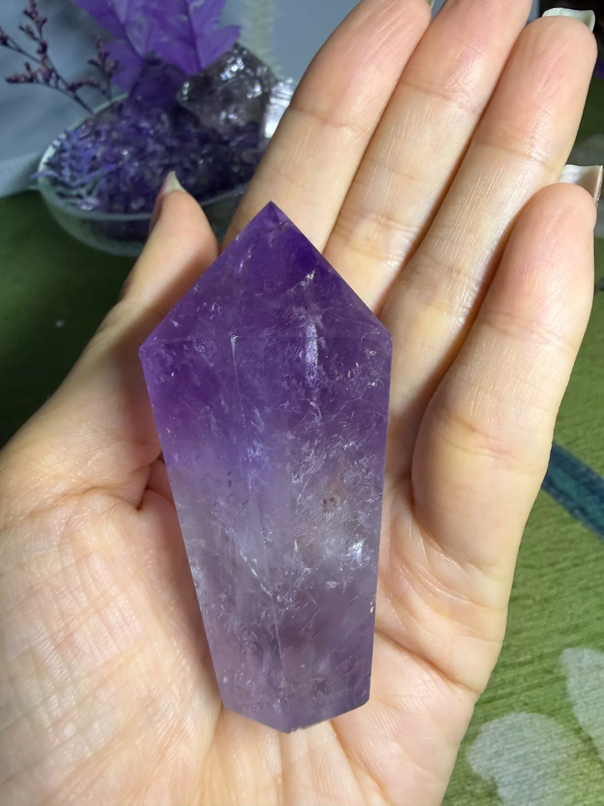 Cruz Amethyst Kristal Bonsai in Glazen Kom