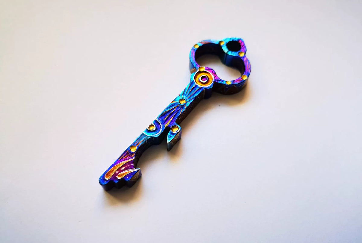 TC21 Titanium Alloy Bottle Opener Keychain