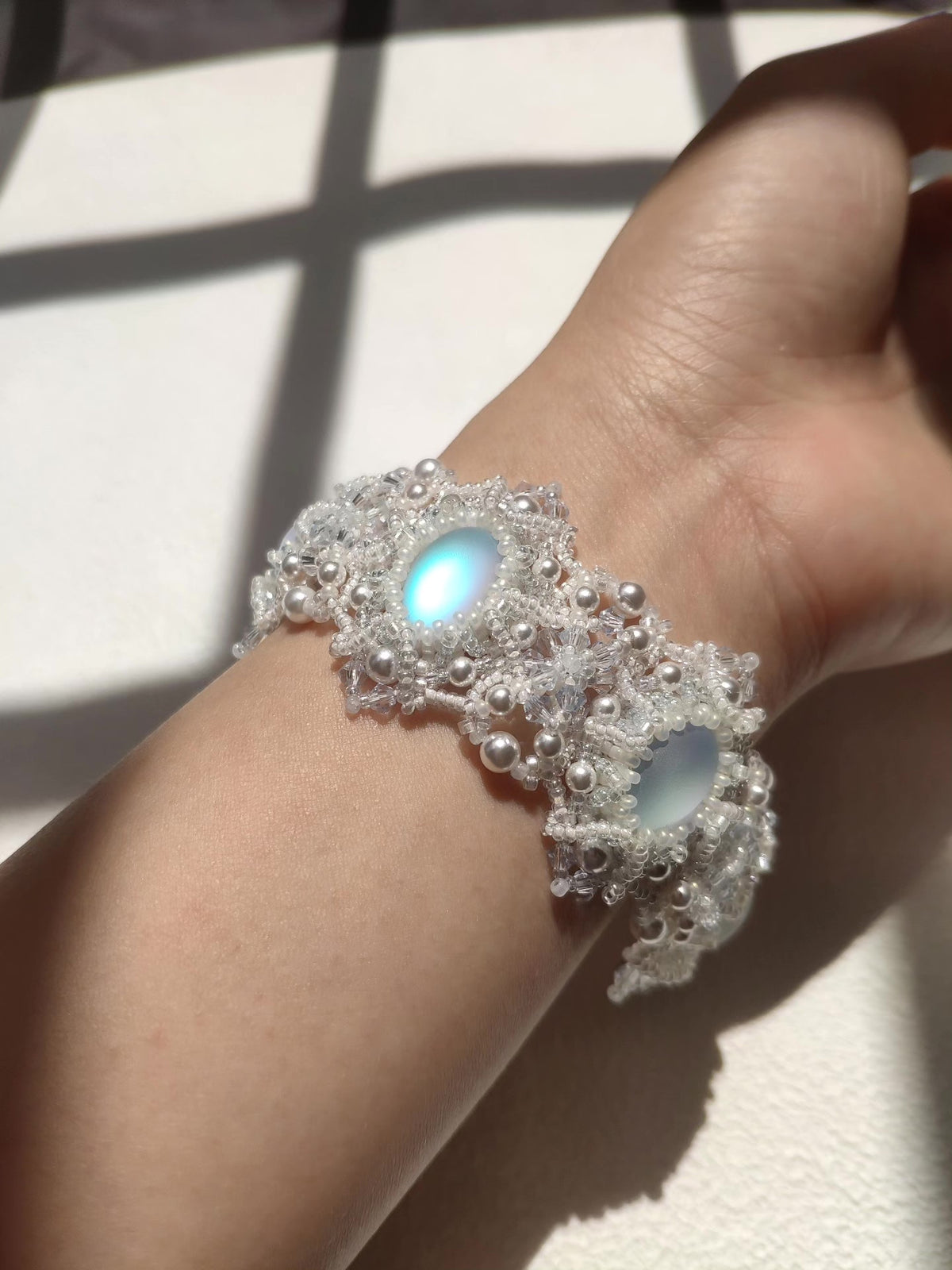 Louvre Blue Moonlight Beaded Bracelet