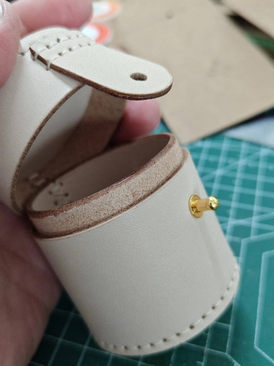 Handcrafted Leather Storage Box for Jewelry