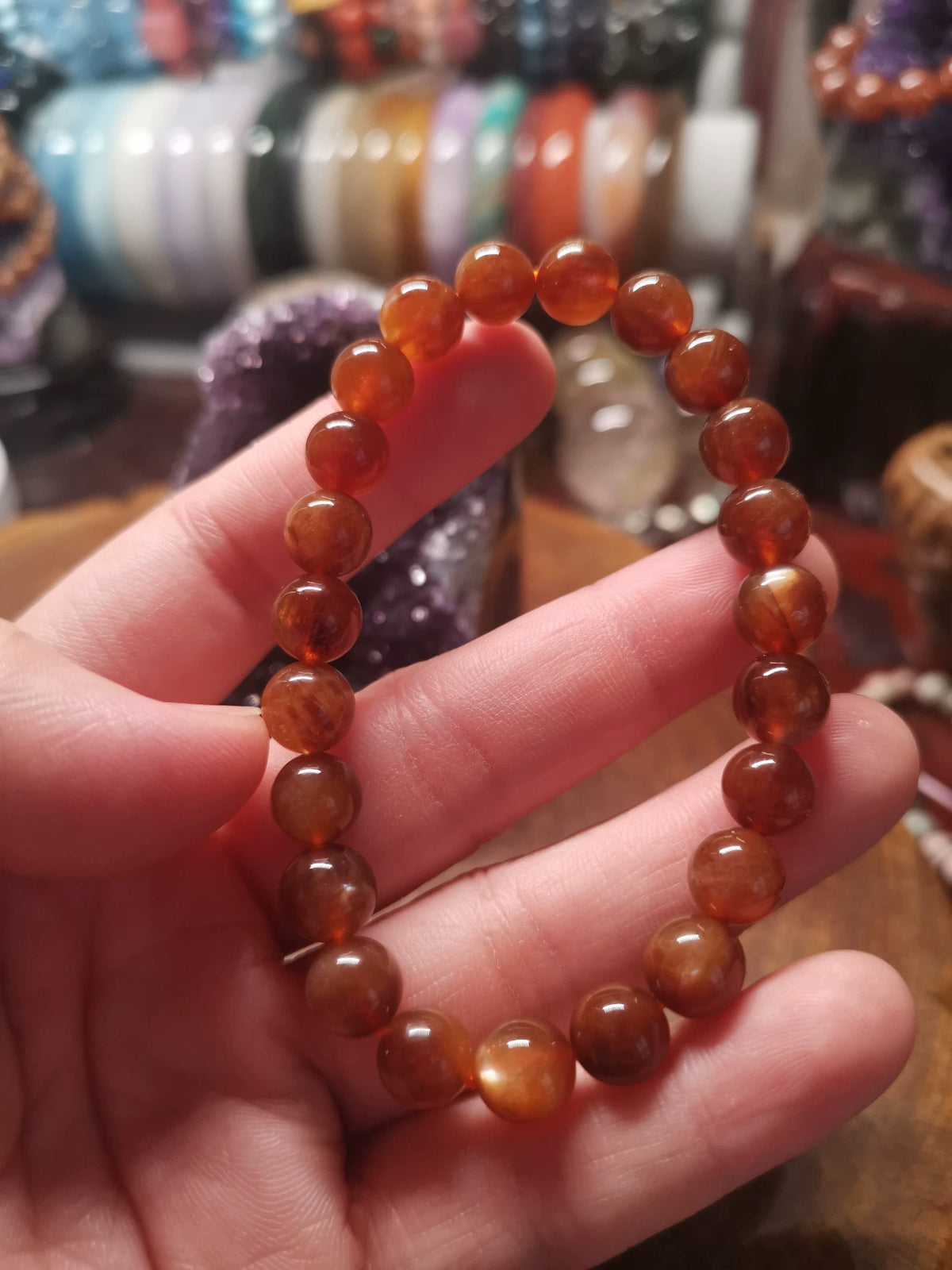 Anderson Feldspar Bracelet 8mm Beads