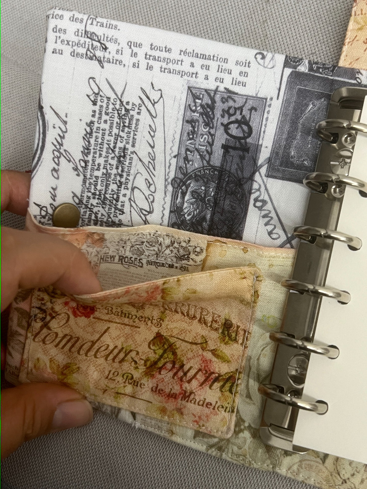 Vintage A7 Handmade Patchwork Loose Leaf Journal