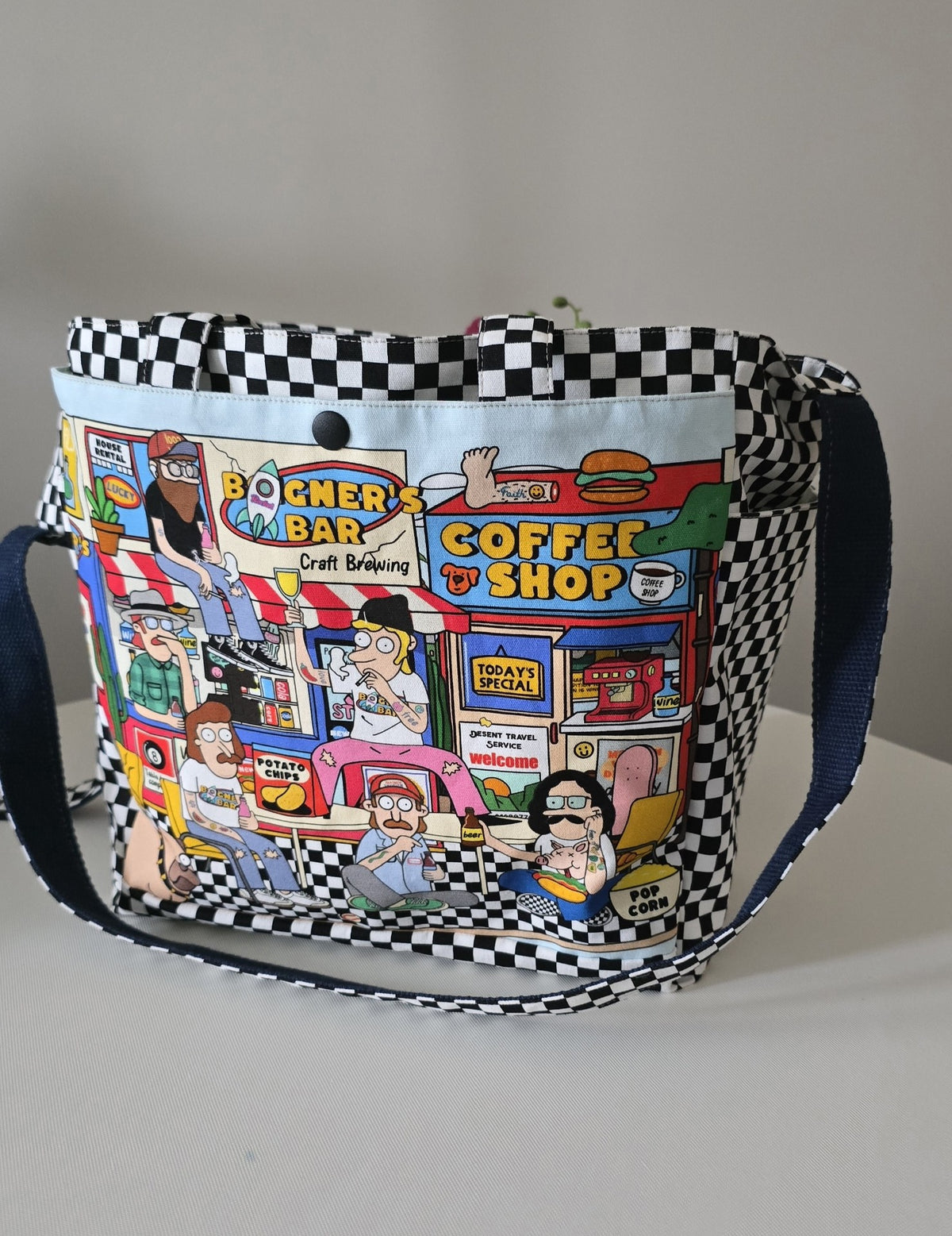 Cartoon Print Tote Bag Shoulder Bag