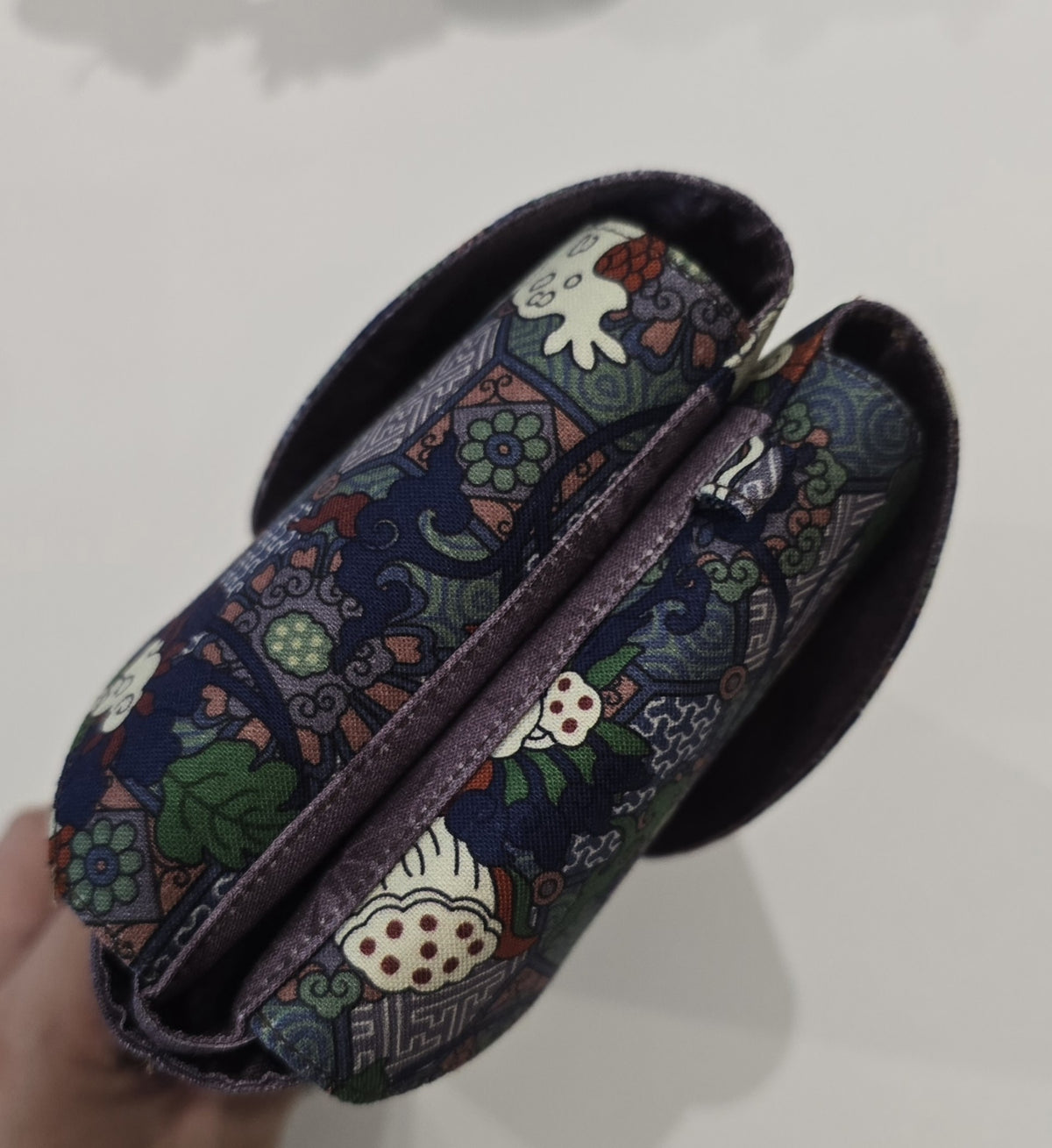 Double-Sided Floral Hand Clutch Bag