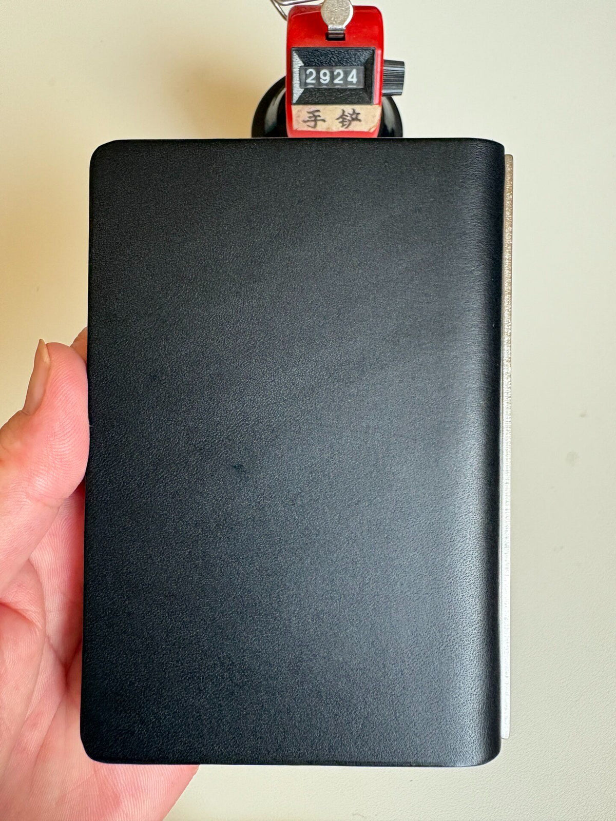 Handcrafted M5 Binder Black Buttero Leather
