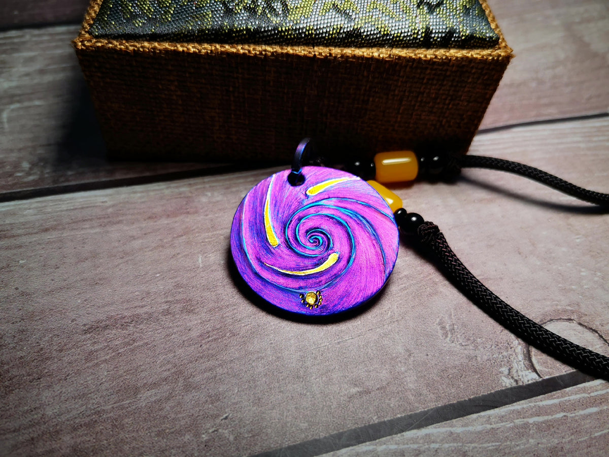 チタン ギャラクシー ペンダントネックレス 39mm