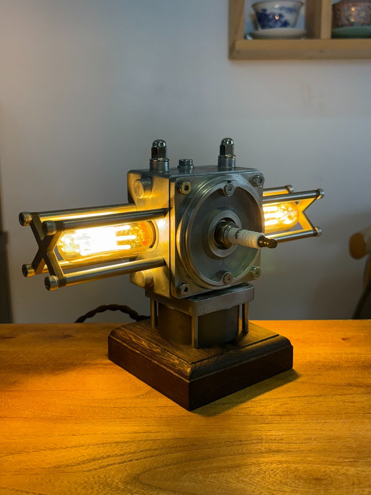 Steampunk Dual Head Mechanical Desk Lamp