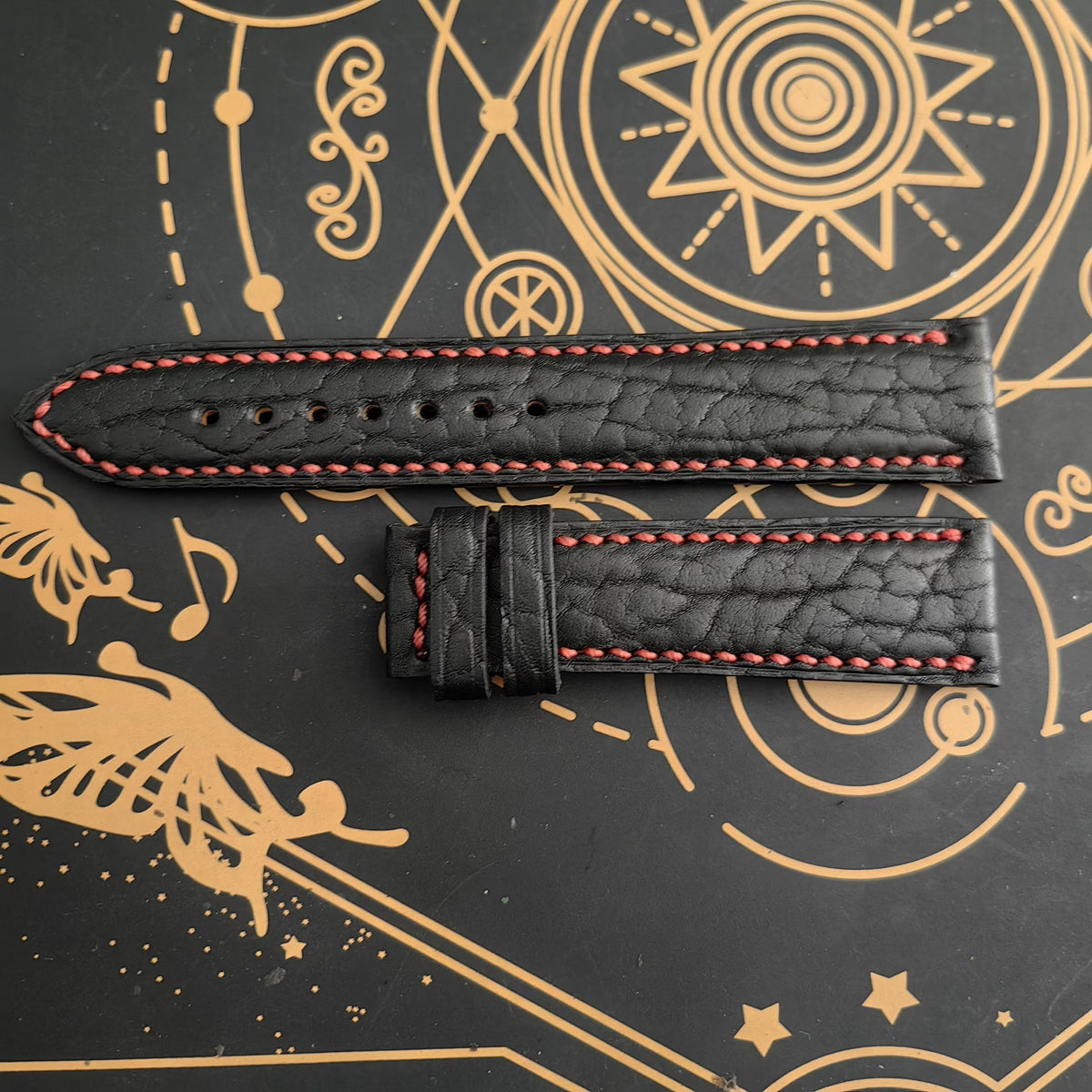 Handcrafted Seal Skin Leather Watch Strap