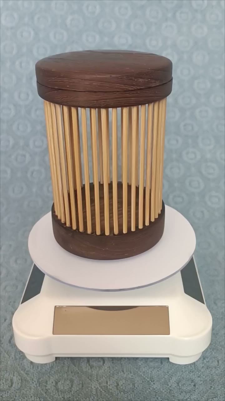 Chicken-Wing Wood Cricket Cage with Bamboo Body