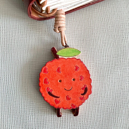 Lychee Leather Charm Set with "nice day" Disc