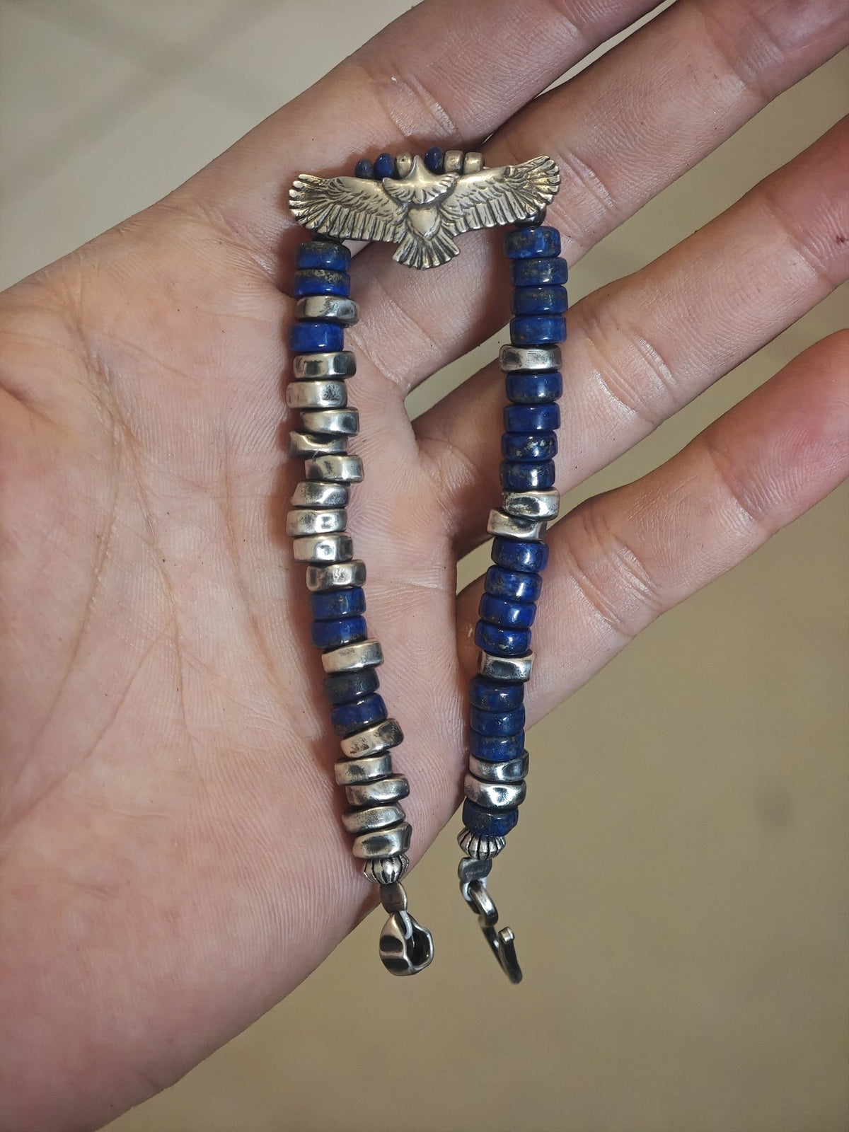 Sterling Silver Lapis Lazuli Bracelet