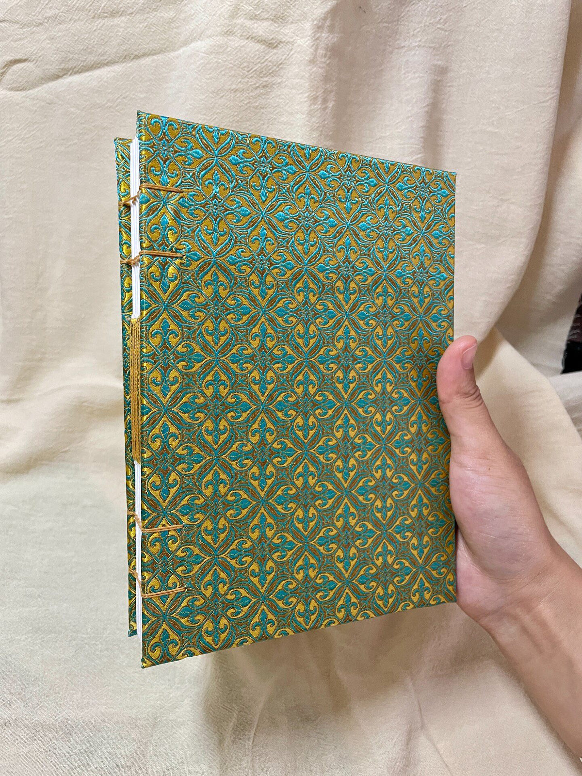 Handmade Brocade Watercolor Sketchbook B6
