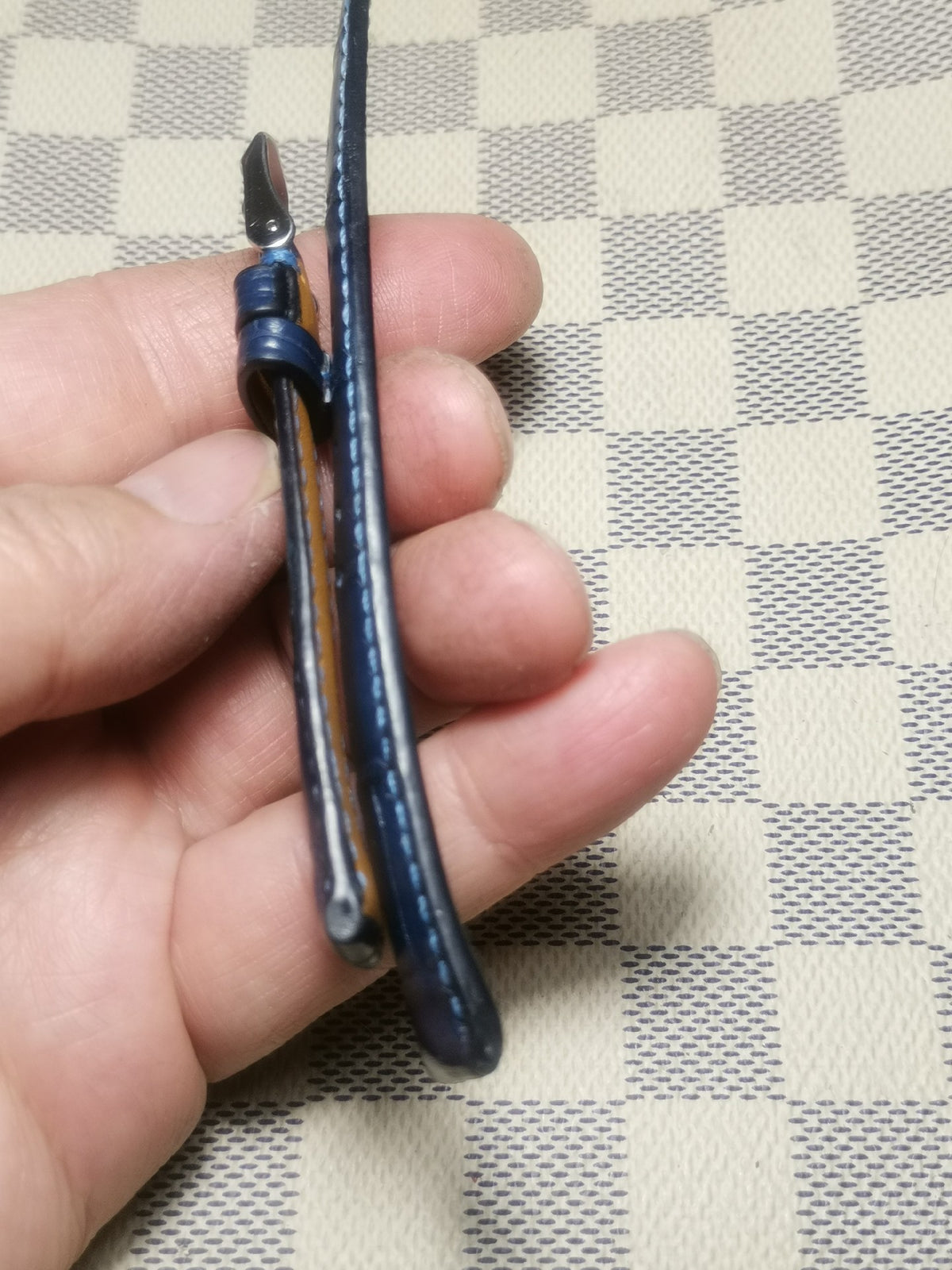 Lake Blue Alligator Leather Watch Strap