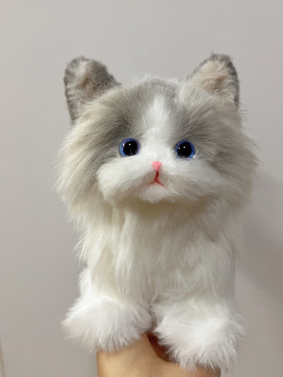 Handmade Large Poseable Plush Cat Toy