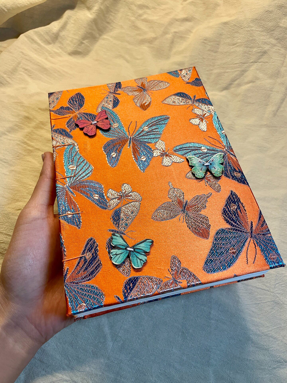 Handmade Notebook Butterfly Jacquard Hardcover