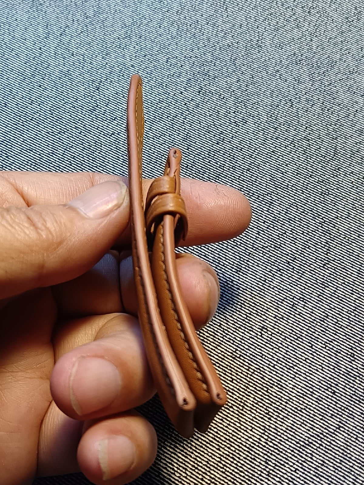 Handcrafted Swift Leather Watch Strap Brown