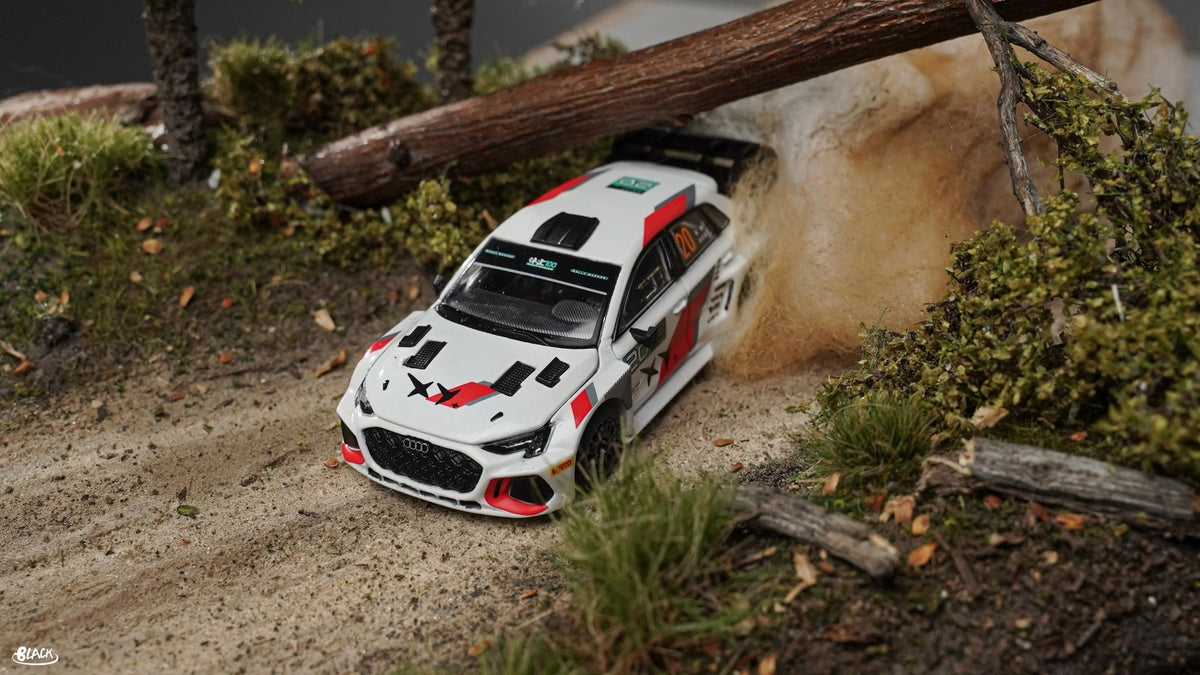 1:64 Scale Rally Car Diorama Scene