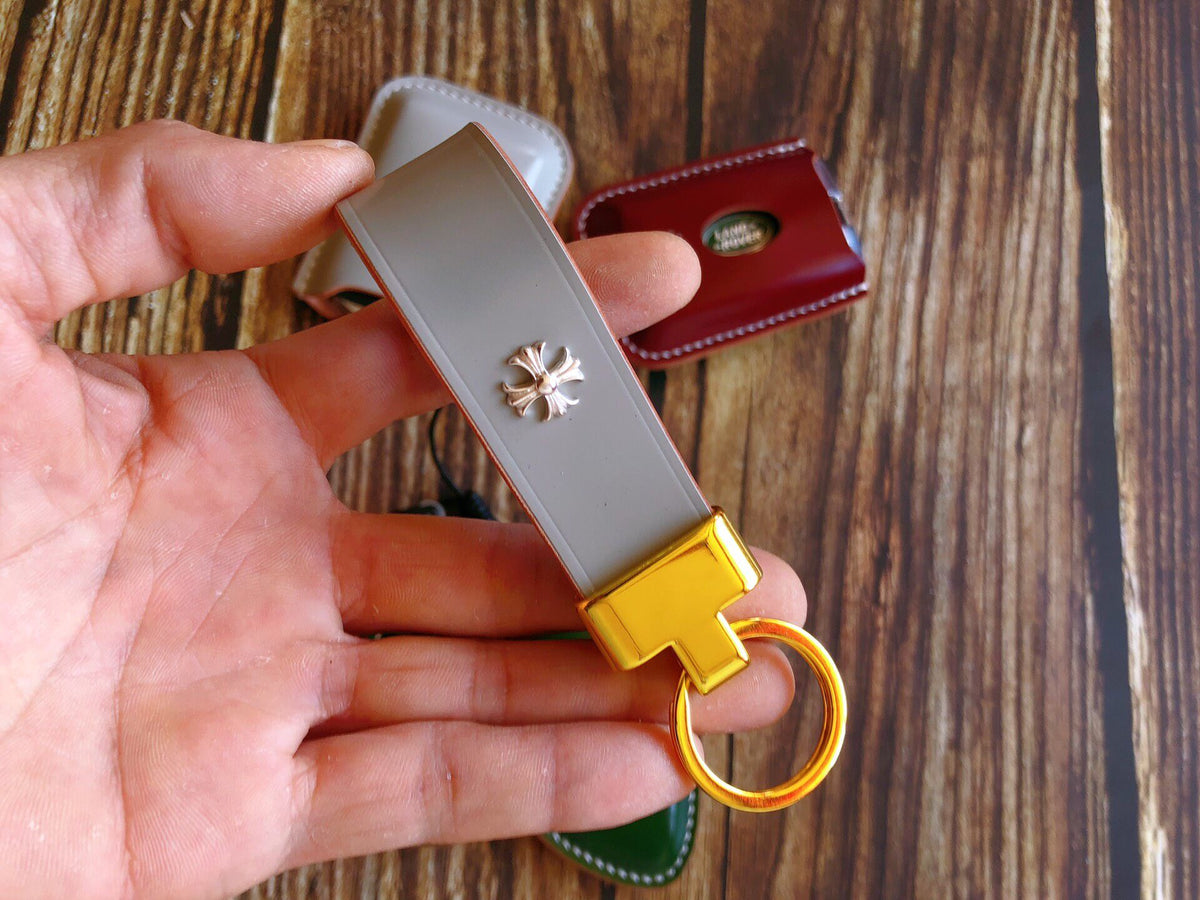 Japanese Shinki Horsehide Leather Keychain