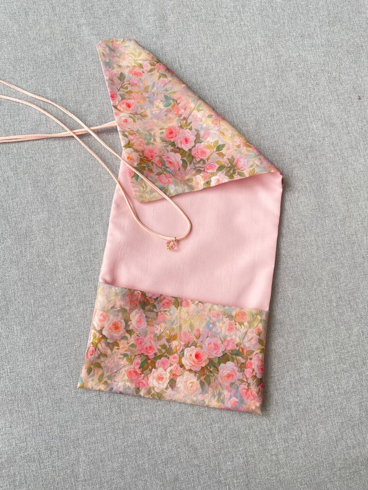 Cotton Rose Floral Tarot Card Pouch