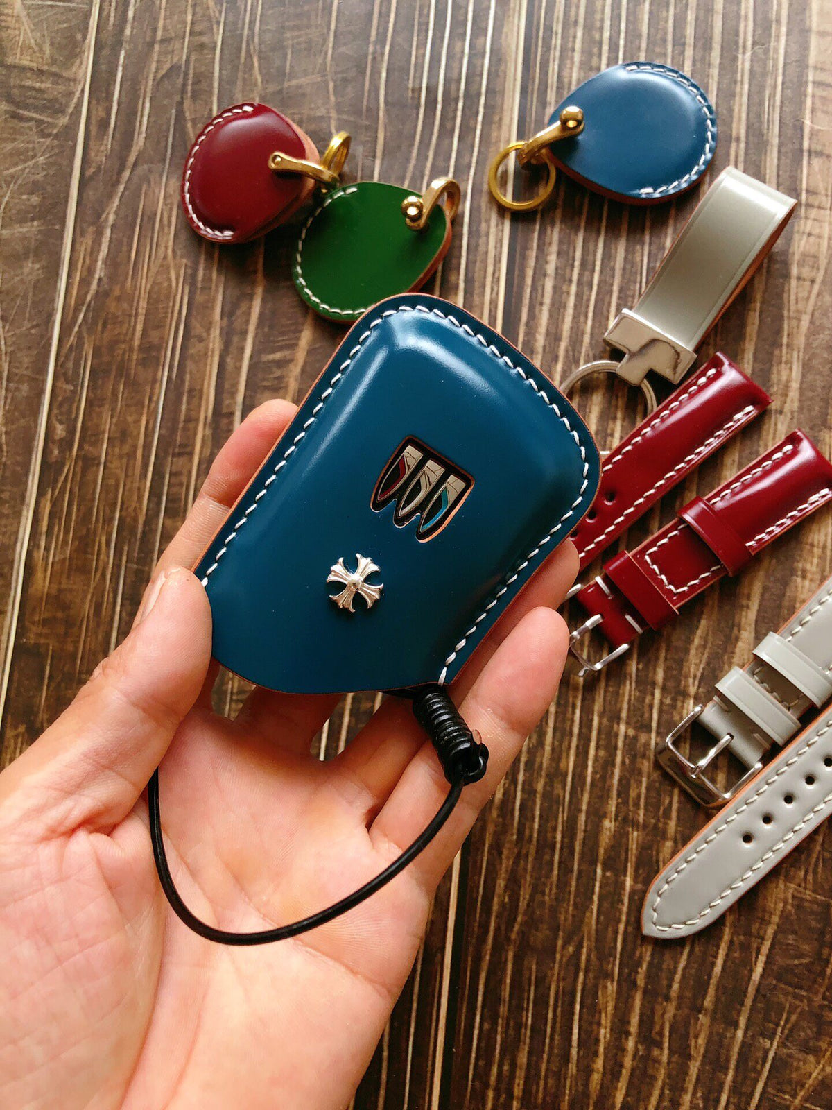 Buick Leather Key Case Shell Cordovan