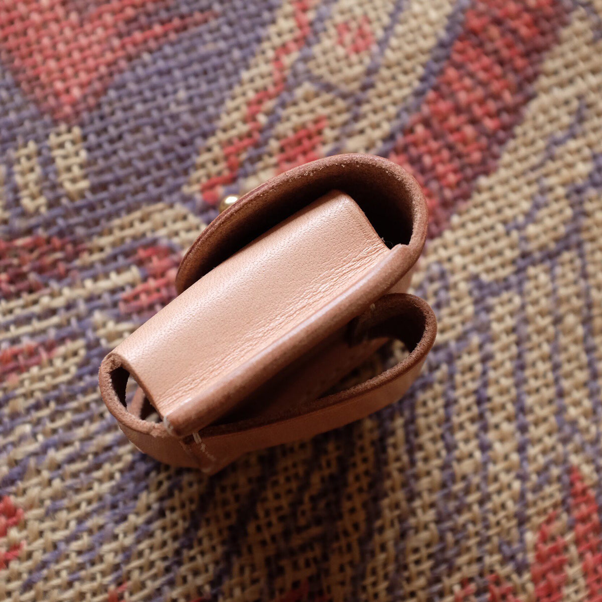 Leather Zippo Case with Coin Closure