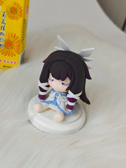 Genshin Impact Columbina Q-version Clay Figurine, 9cm Seated Pose