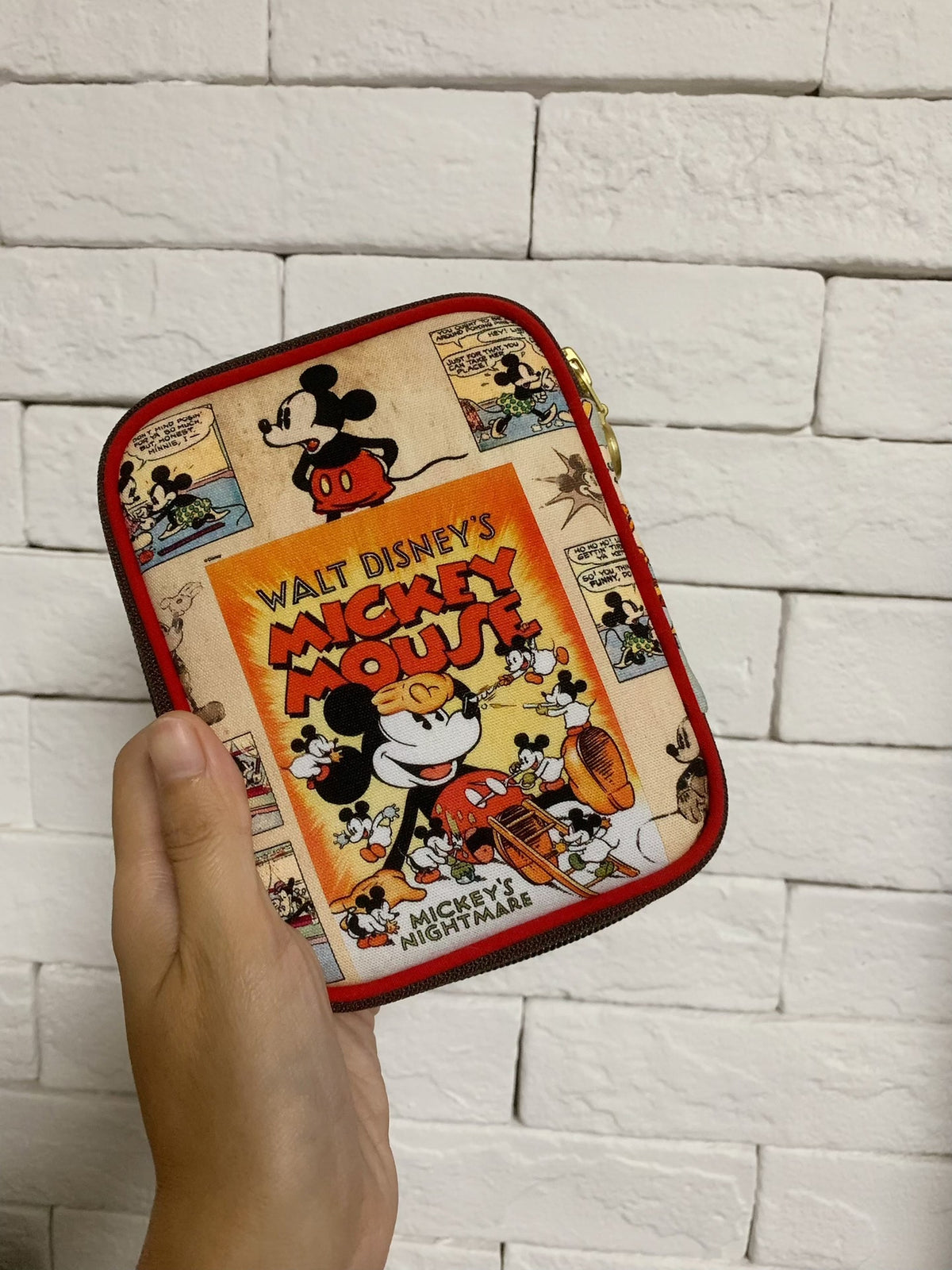 ミッキーマウス コミック キャンバスポーチ