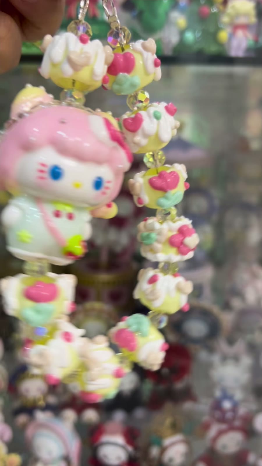 Handcrafted Hello Kitty Phone Chain Bead