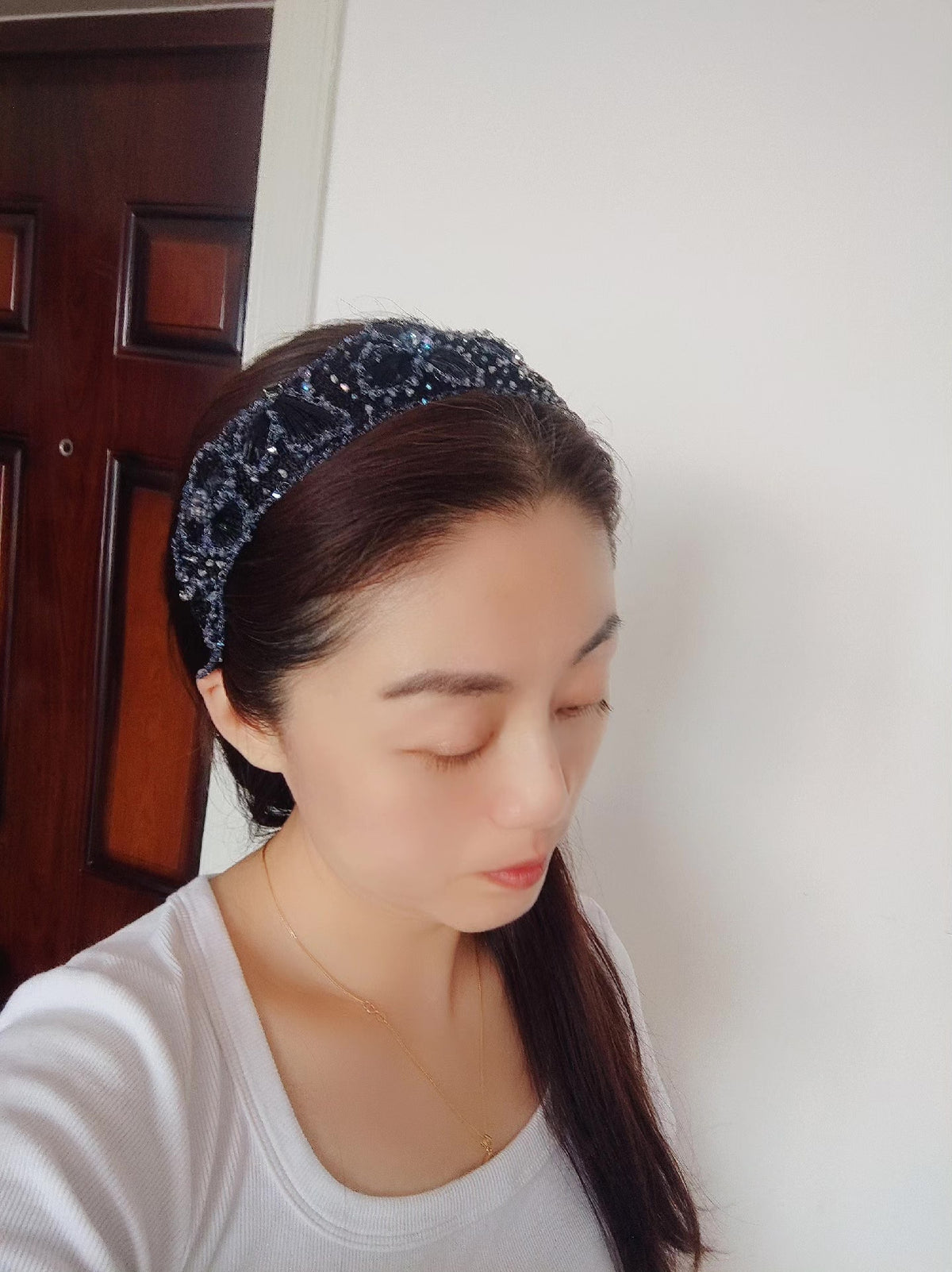 Blue Black Gradient Butterfly Headband