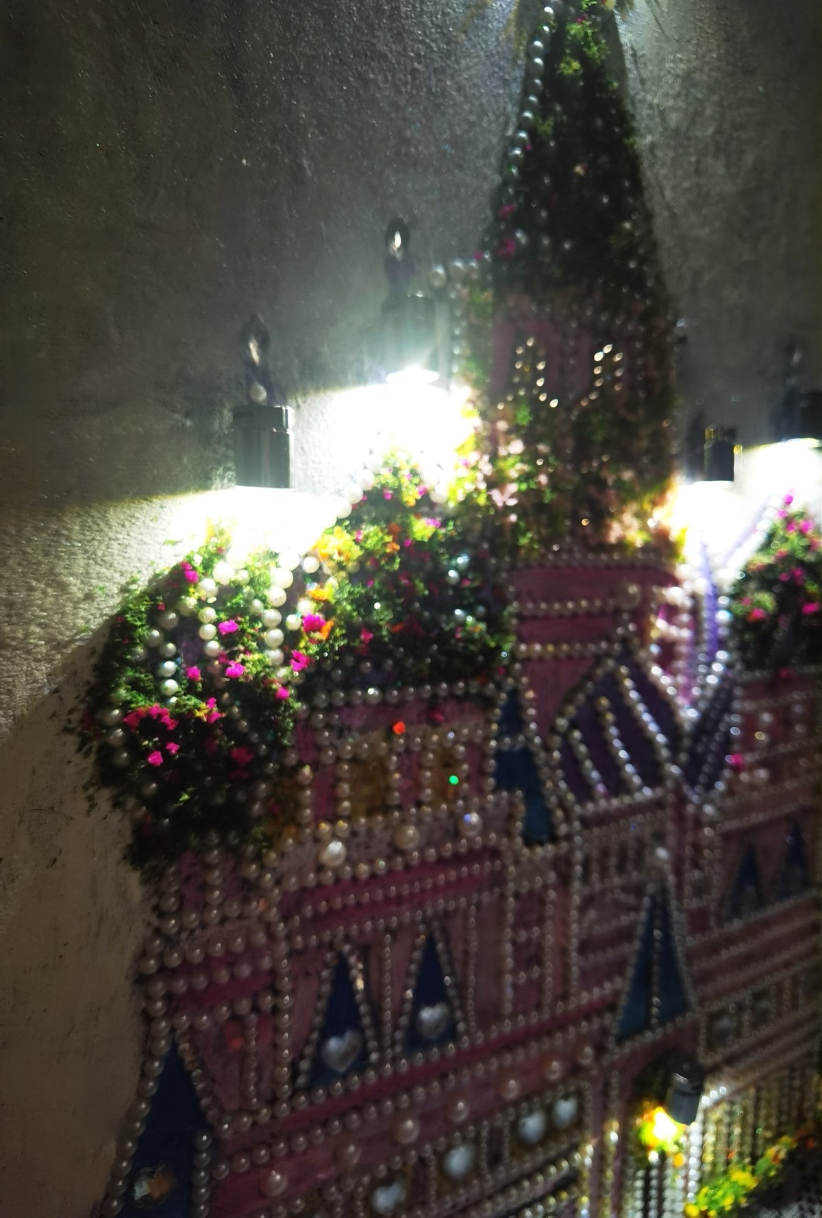 Pearl Castle 3D Painting Alice Garden Handmade Diorama