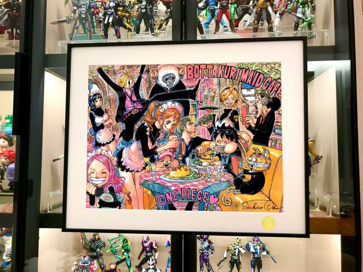 One Piece Maid Cafe Framed Art Print
