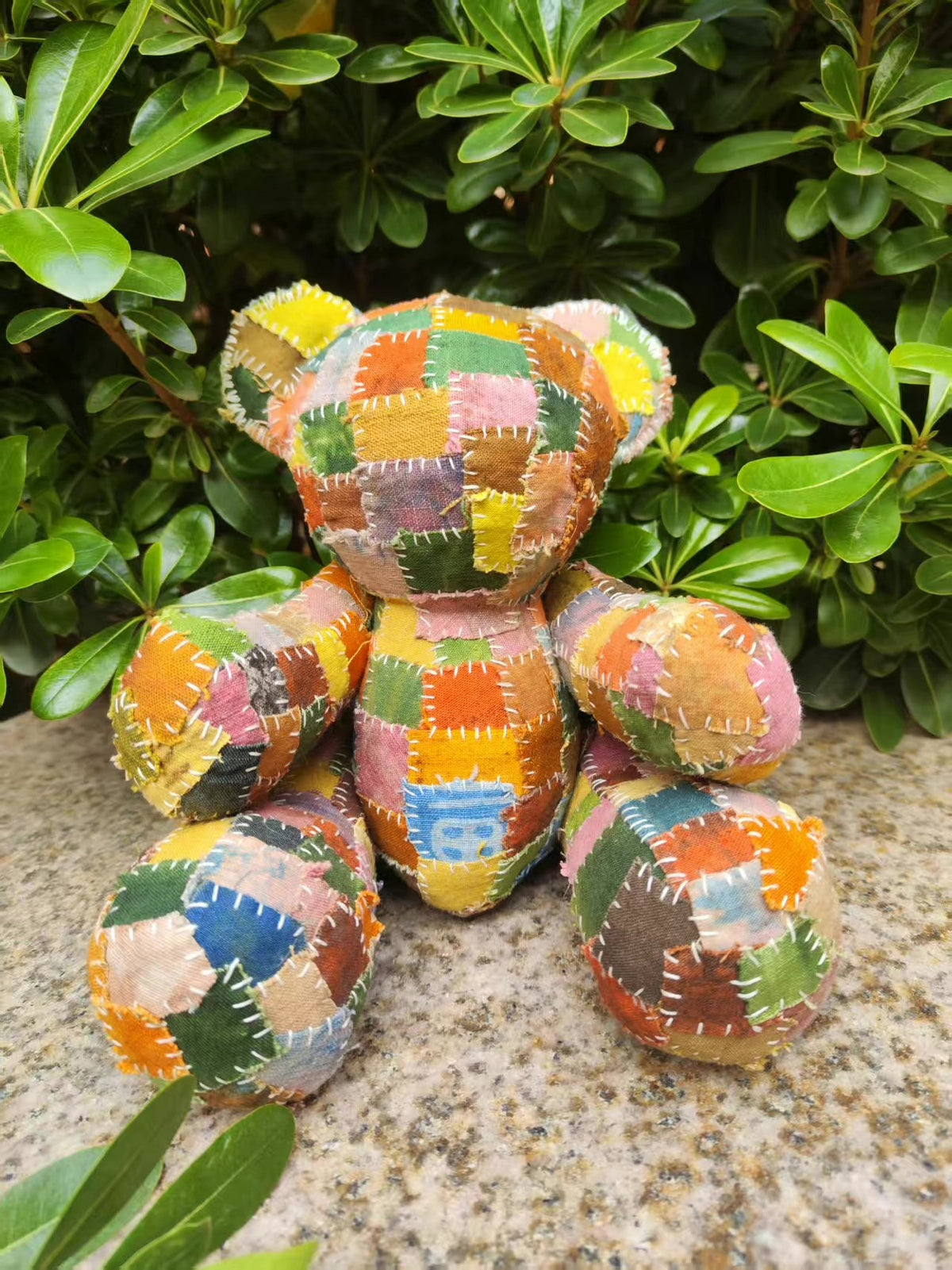 Cotton Patchwork Teddy Bear Doll