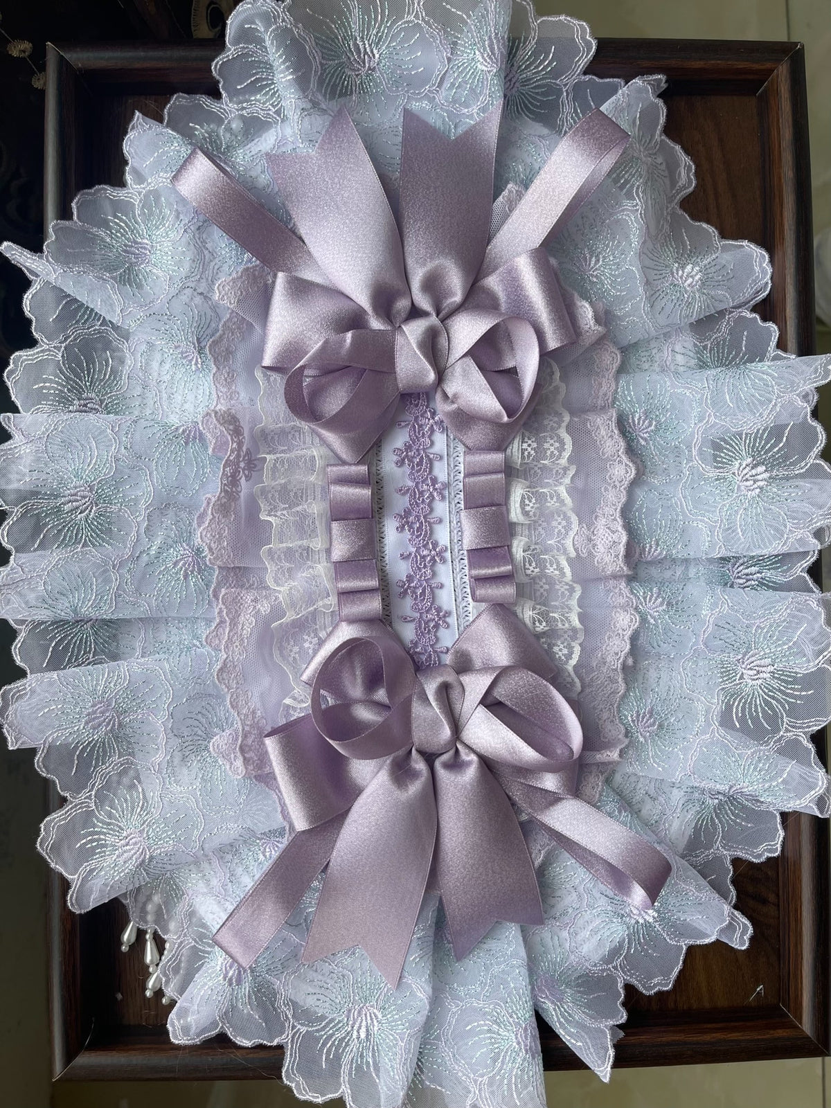 Handmade Lolita BNT Flat Cap Purple Green
