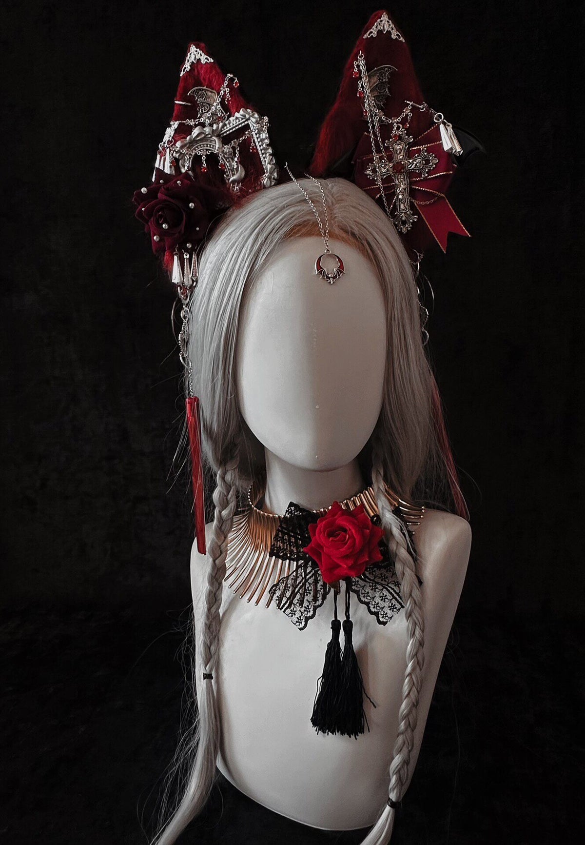 Gothic Vampire Animal Ear Headpiece Set