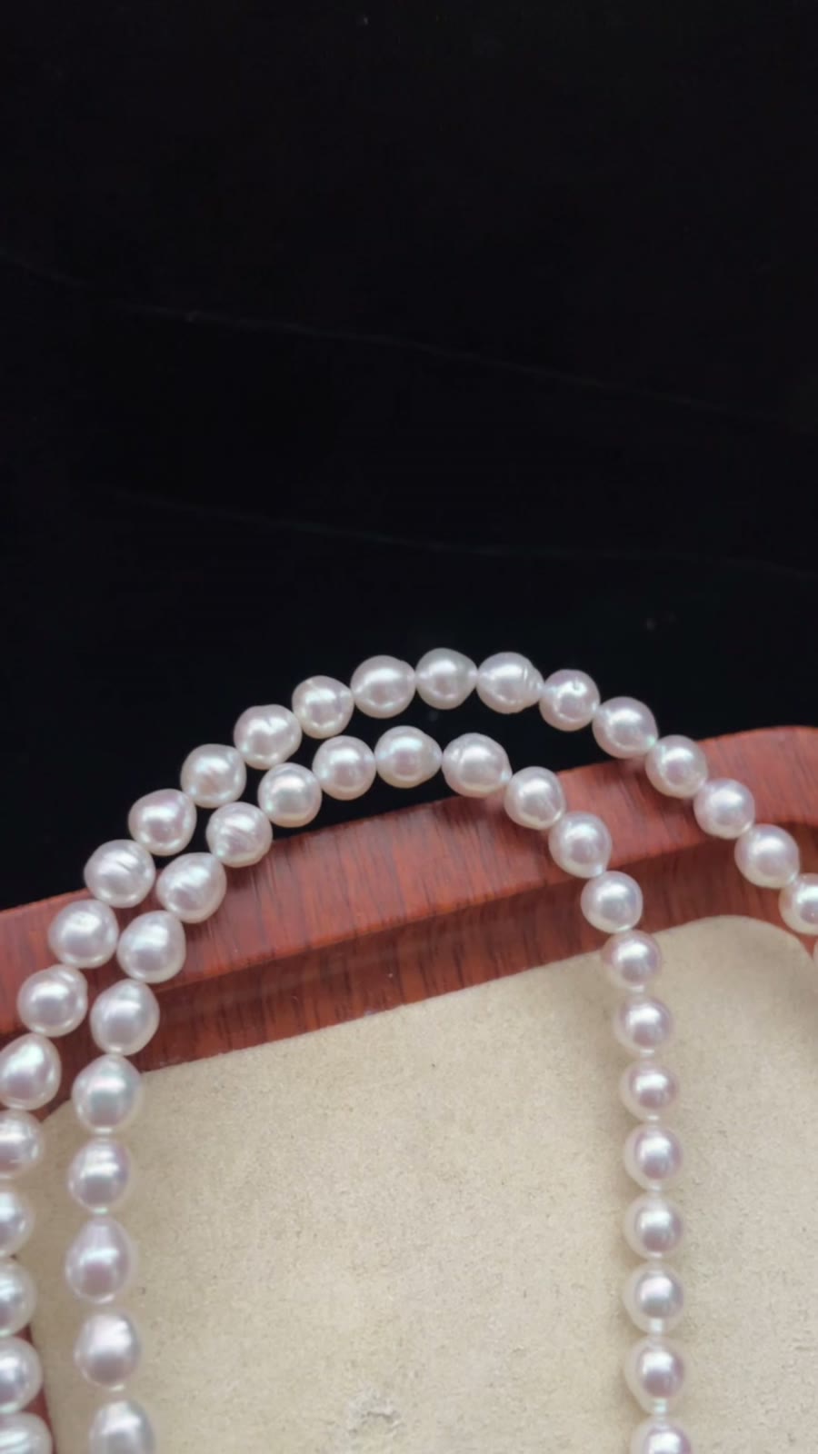 Collier Lariat en Perles Naturelles avec Pendentif Baroque
