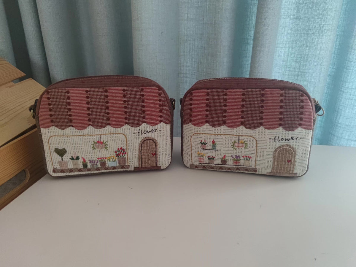 Handmade Fabric Flower Shop Pouch