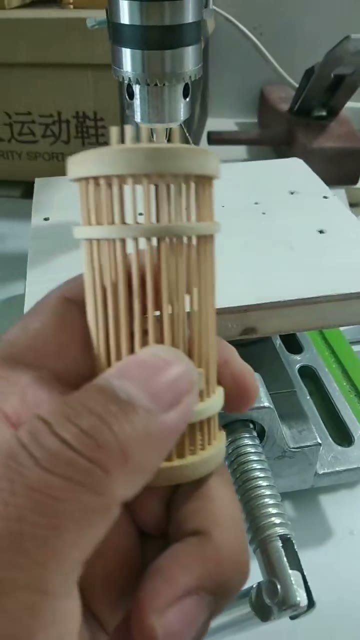 Handcrafted Bamboo Cricket Cage Handheld 30mm