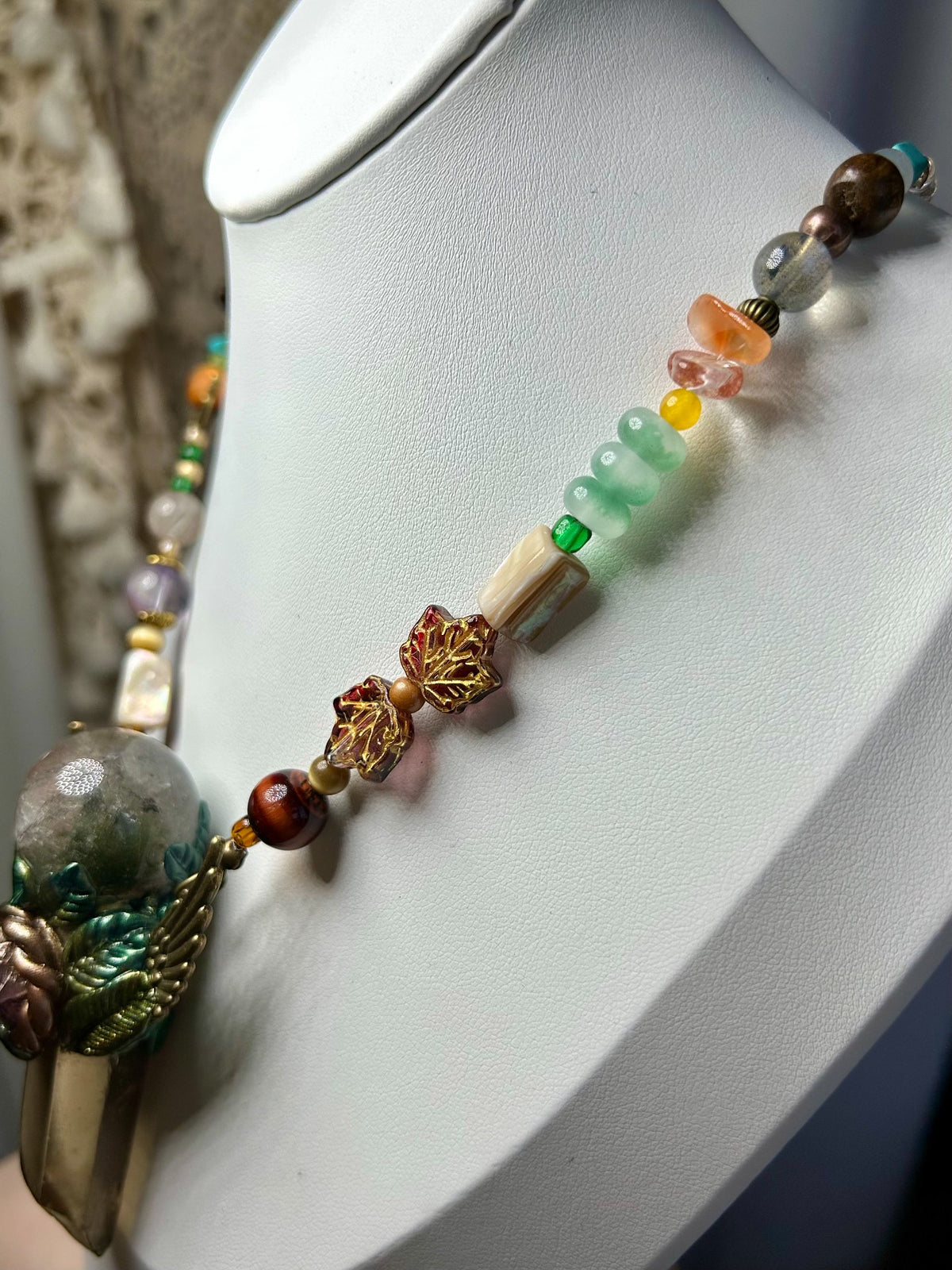 Handcrafted Crystal Pendant Necklace