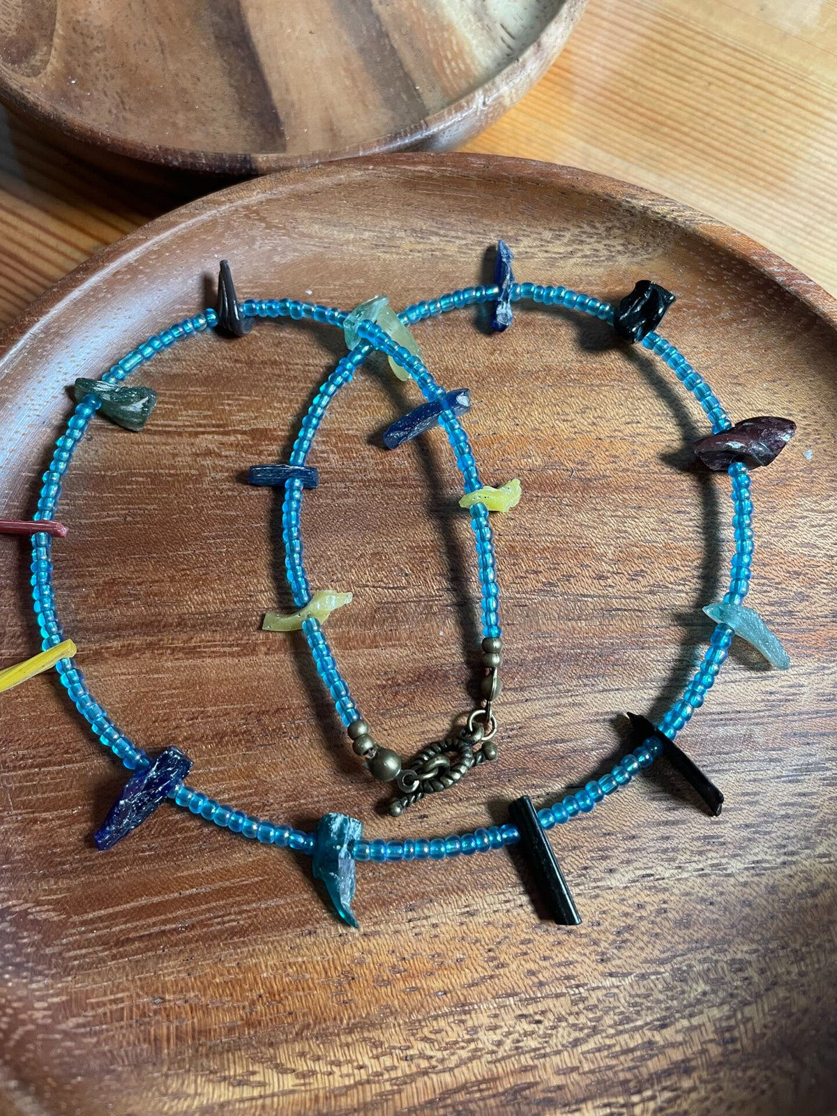 Ancient Roman Glass Beaded Necklace 46cm