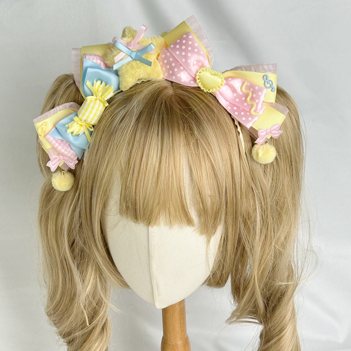 Twin Star Lolita Headband with Plush Star